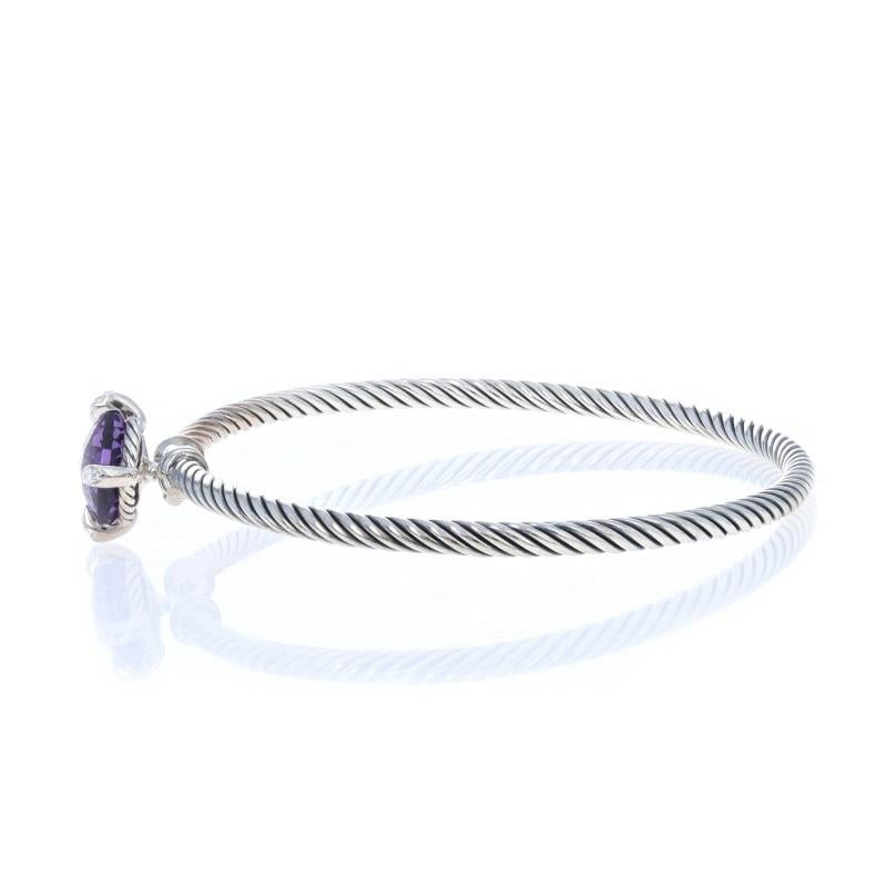 David Yurman Pulsera Chatelaine Amatista Diamante 6 3/4