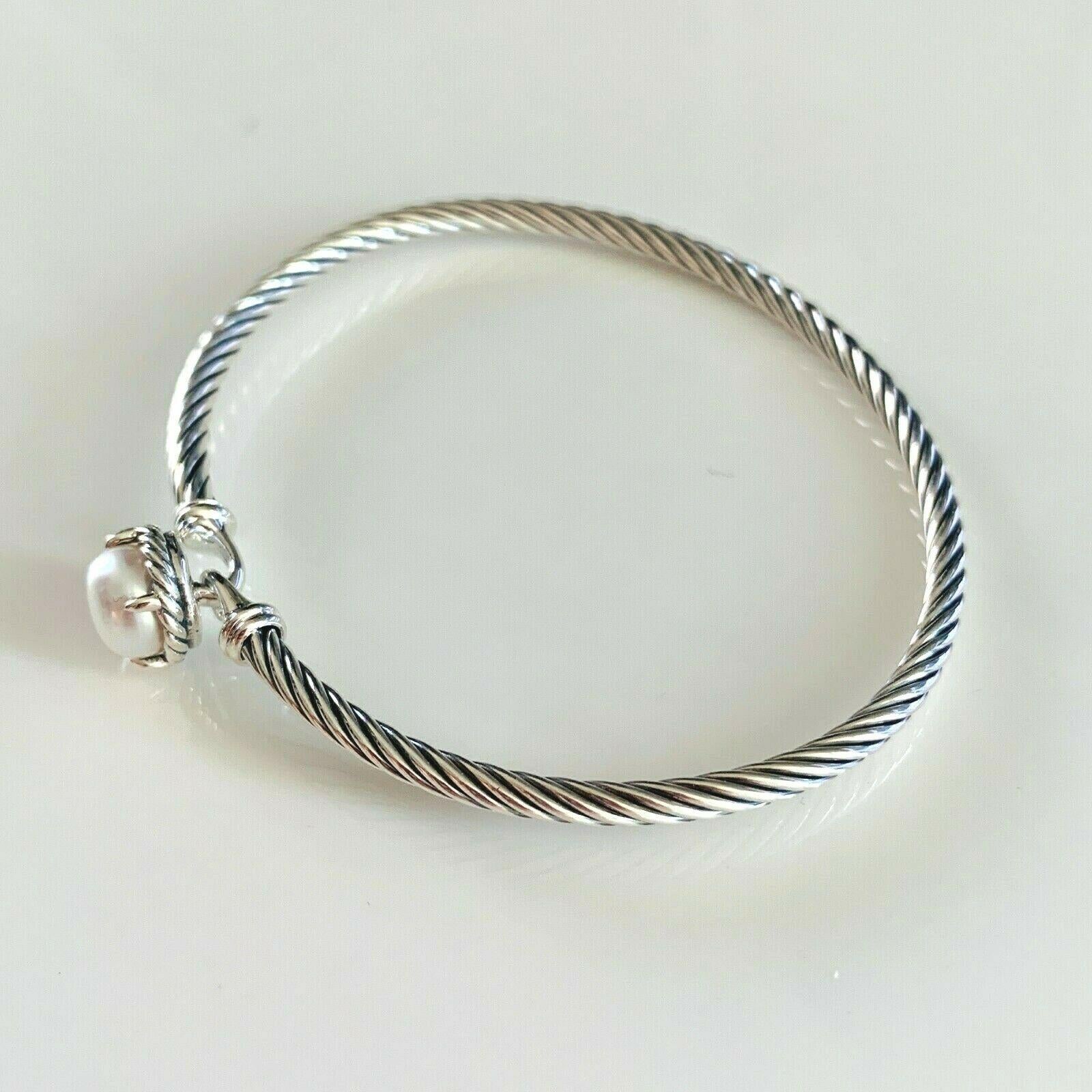 David Yurman Chatelaine Bracelet with Pearl In Excellent Condition In Jackson Heights, NY