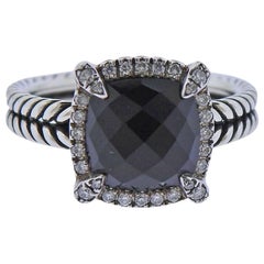 David Yurman Chatelaine Diamond Onyx Ring