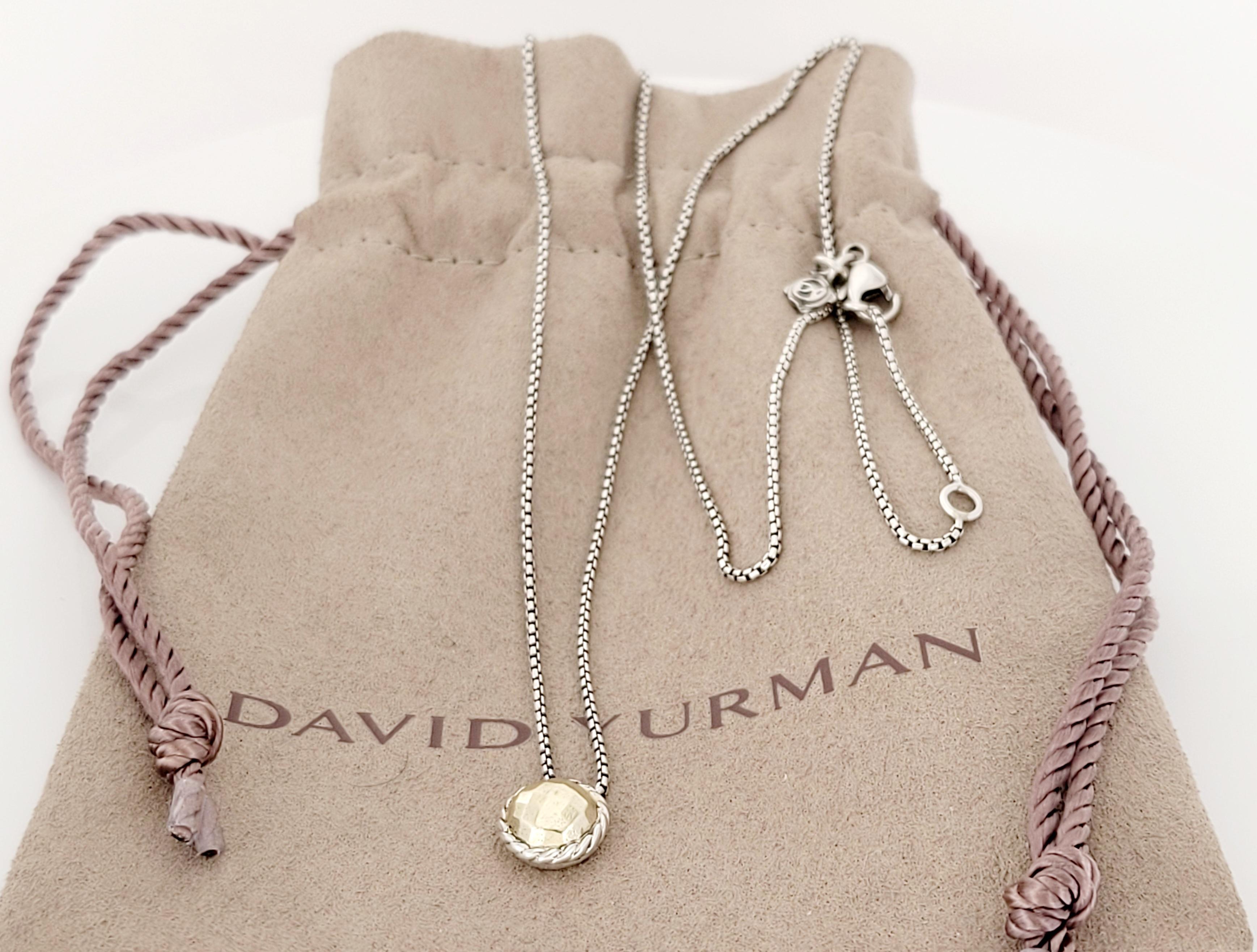 David Yurman Chatelaine-Halskette mit 18 Karat Gold im Angebot 1