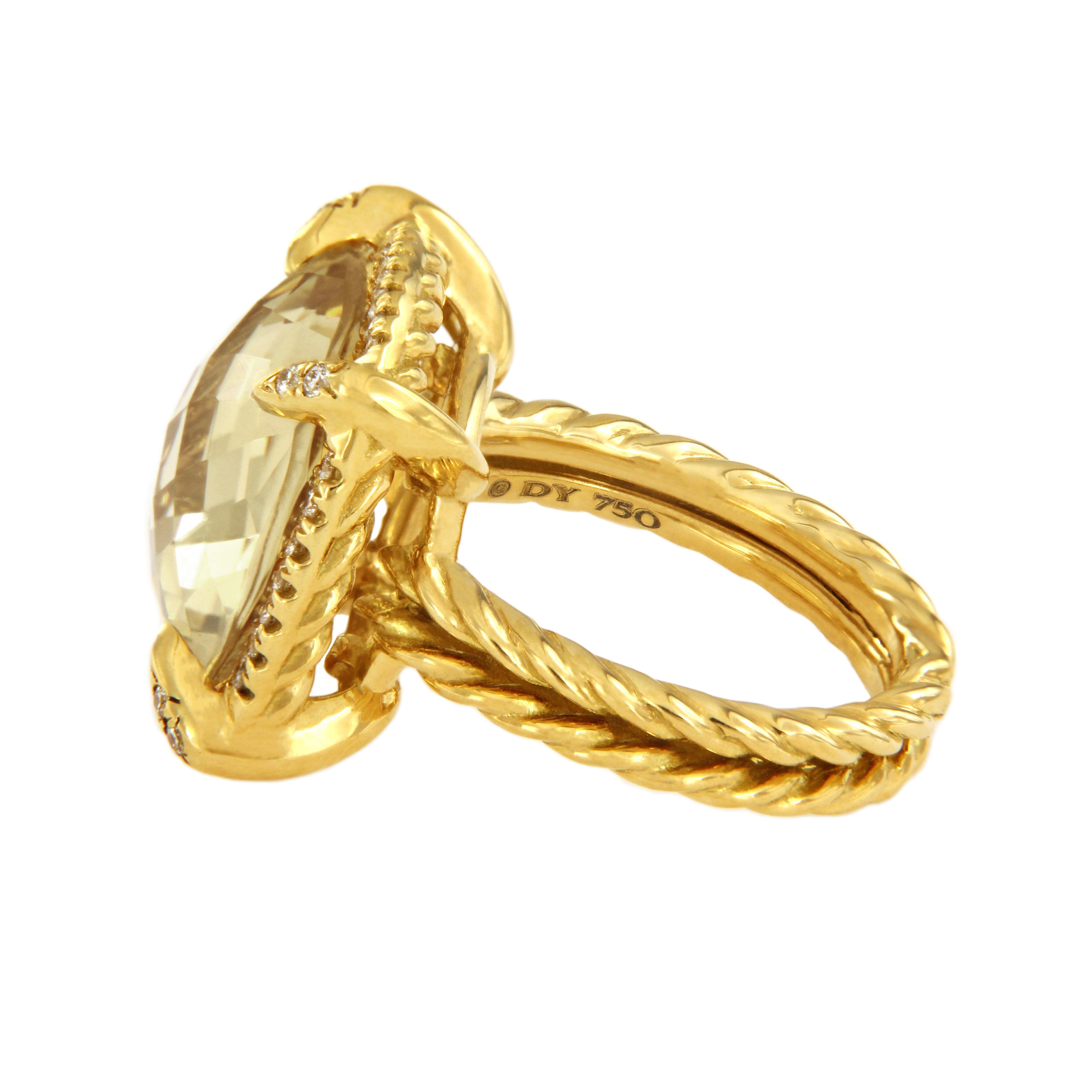 david yurman champagne citrine ring