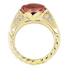David Yurman Chatelaine Pink Tourmaline & Diamond Ring