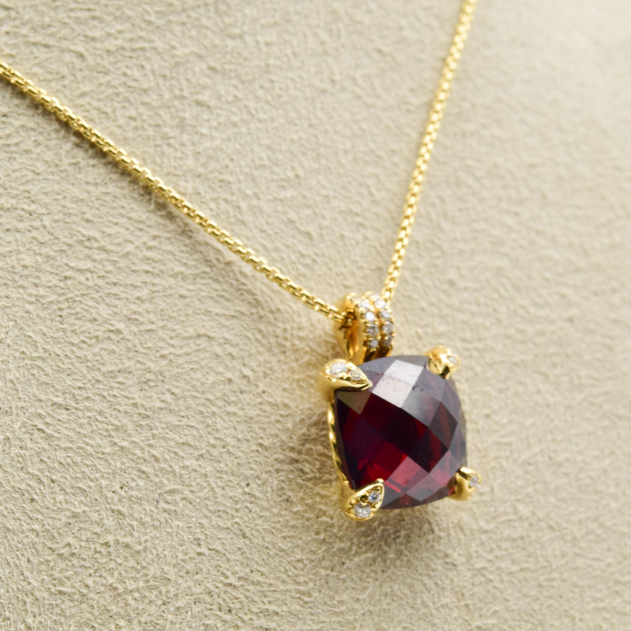 david yurman garnet necklace