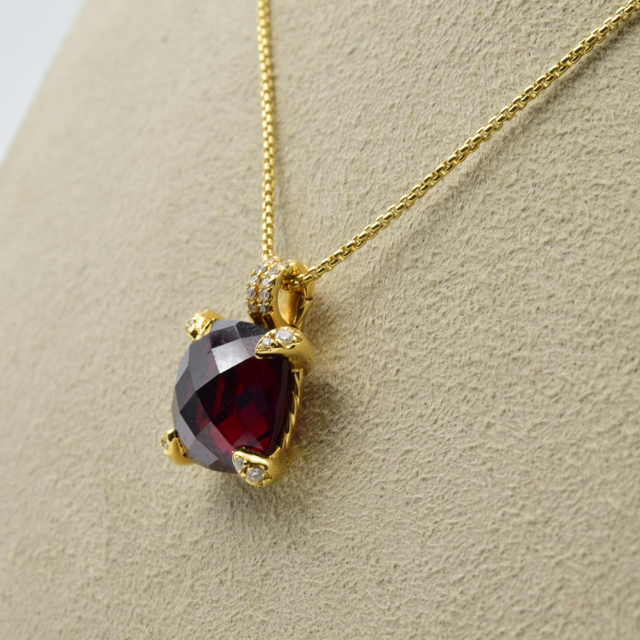 david yurman garnet pendant