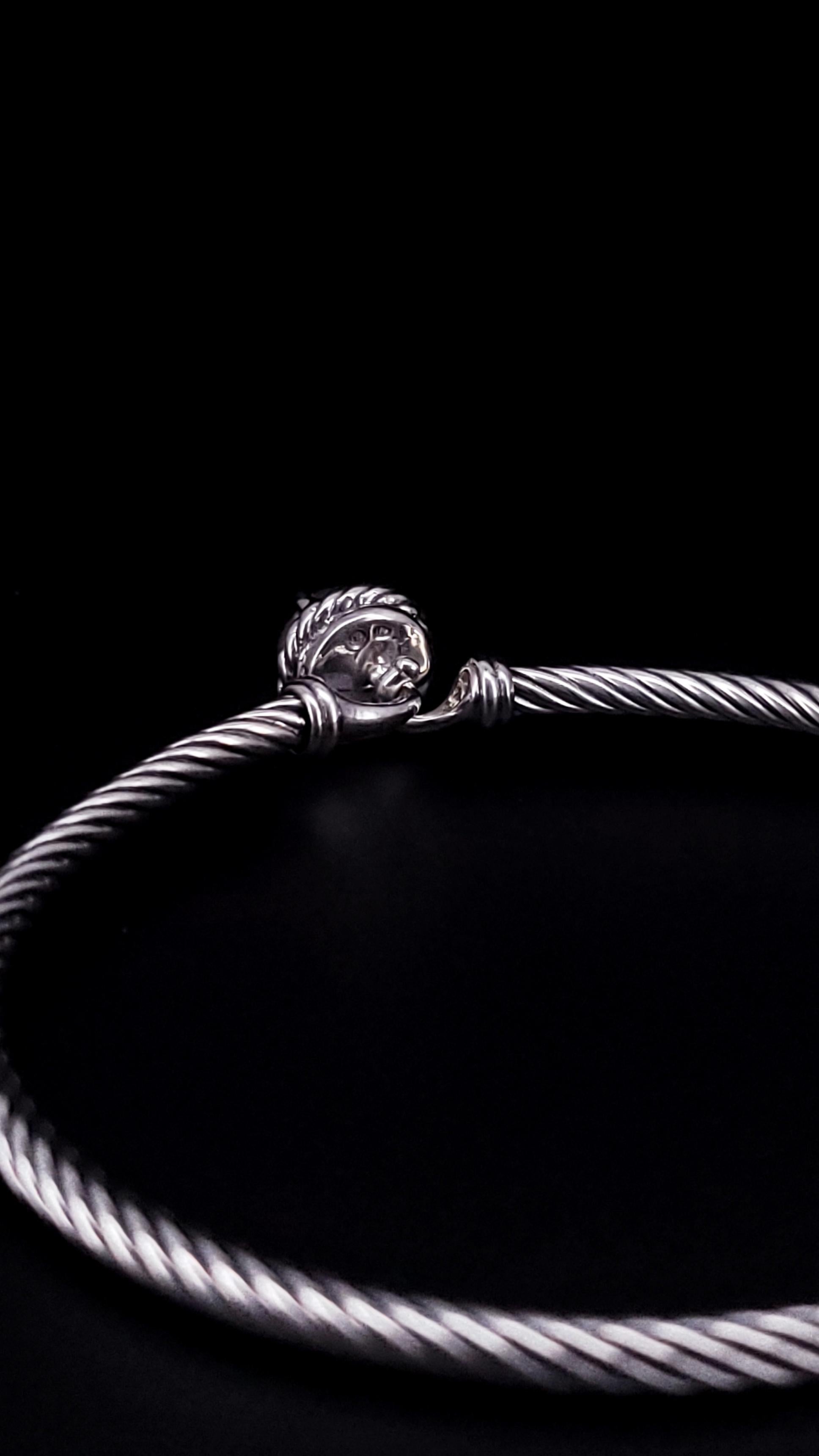 David Yurman Bracciale Chatelaine in argento e perle in vendita 1