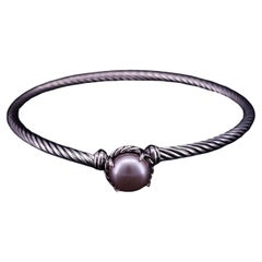 David Yurman Chatelaine Armband aus Sterlingsilber und Perlen