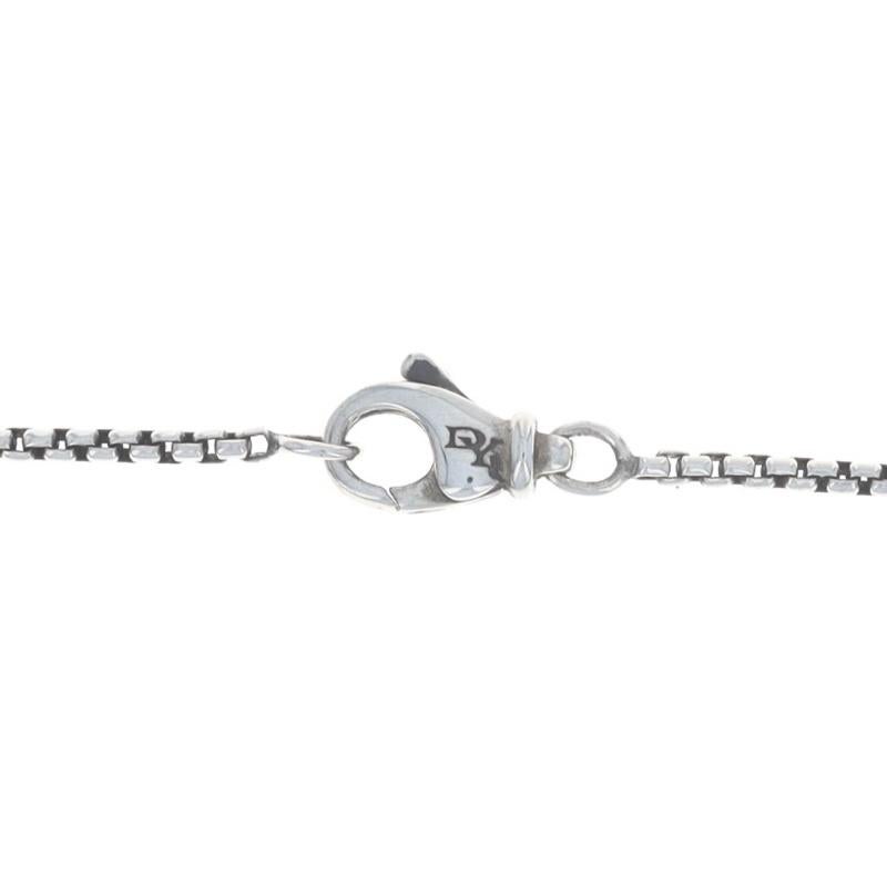 David Yurman Chiclet Collier à trois gouttes réglable en or jaune 925 et or 18 carats en vente 1
