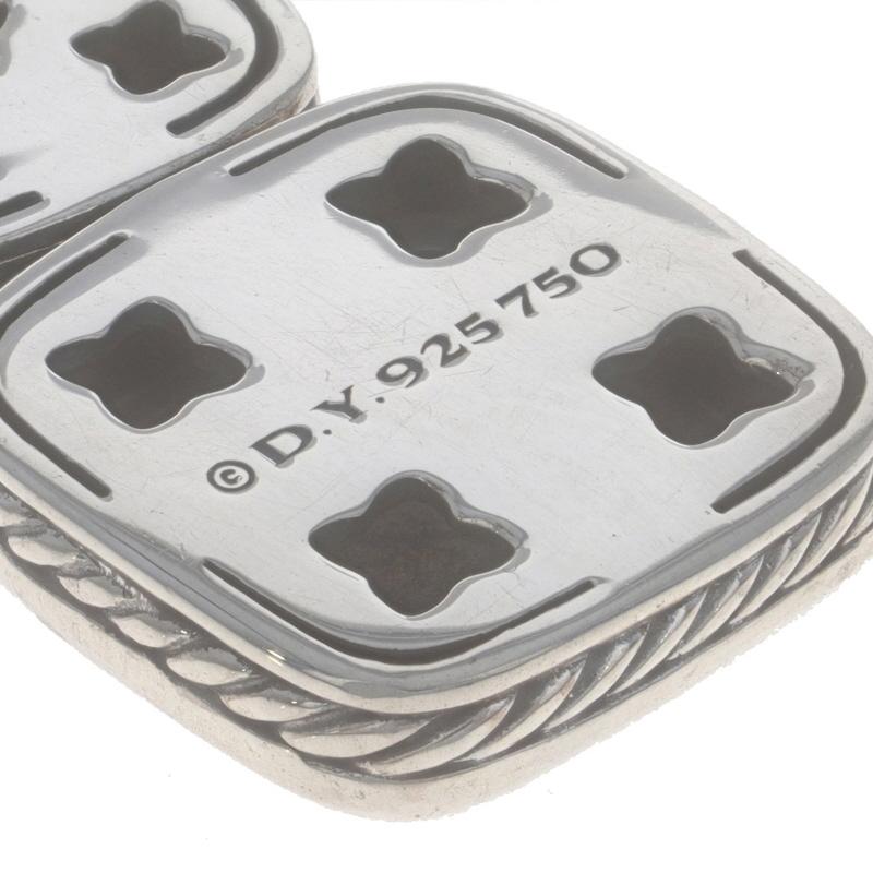 David Yurman Chiclet Collier à trois gouttes réglable en or jaune 925 et or 18 carats en vente 2