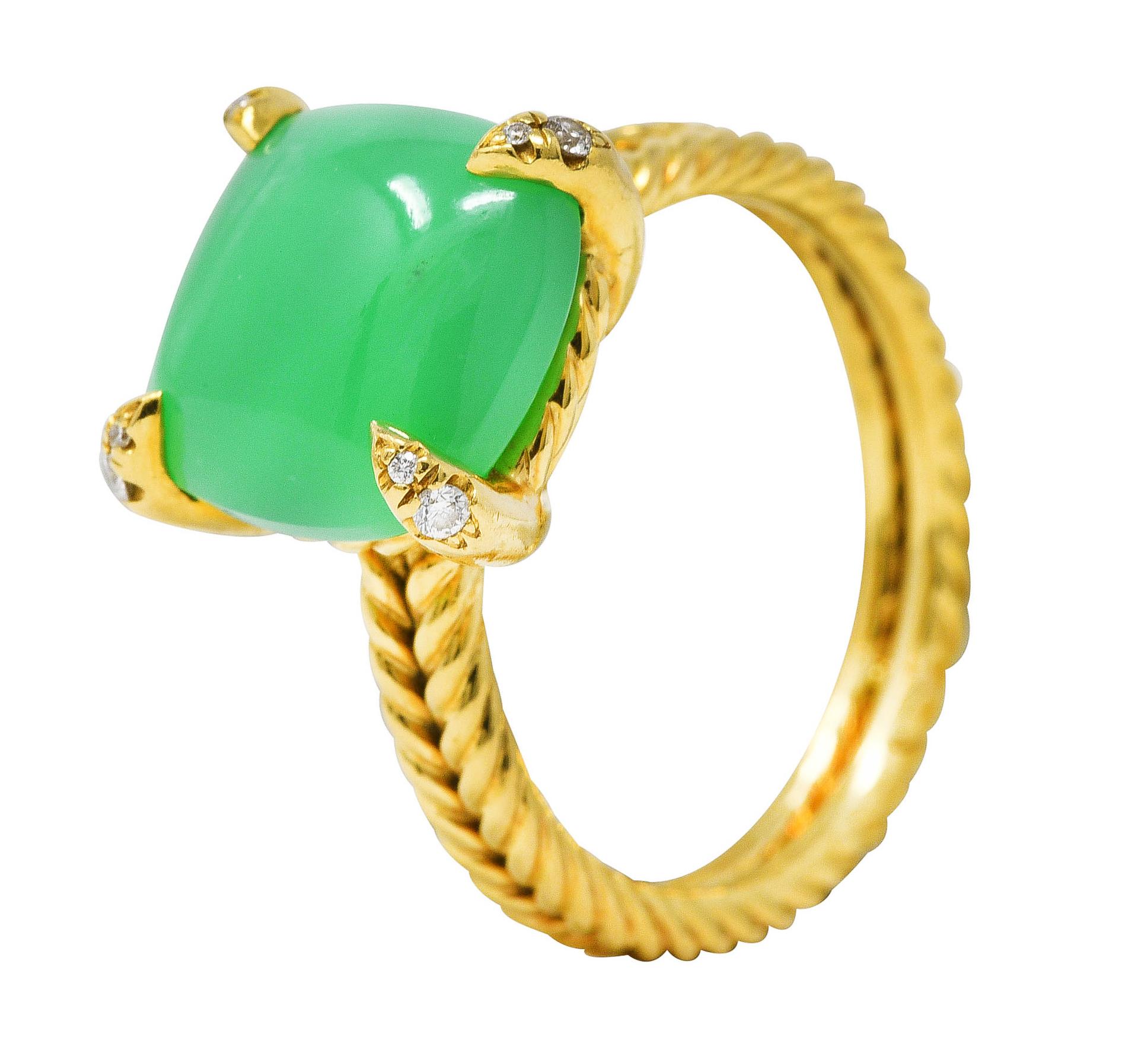 【となります】 デイビット・ユーマン Renaissance 18K Gold & Turquoise Ring TURQUOISE