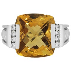 David Yurman Citrine and Diamond Ring