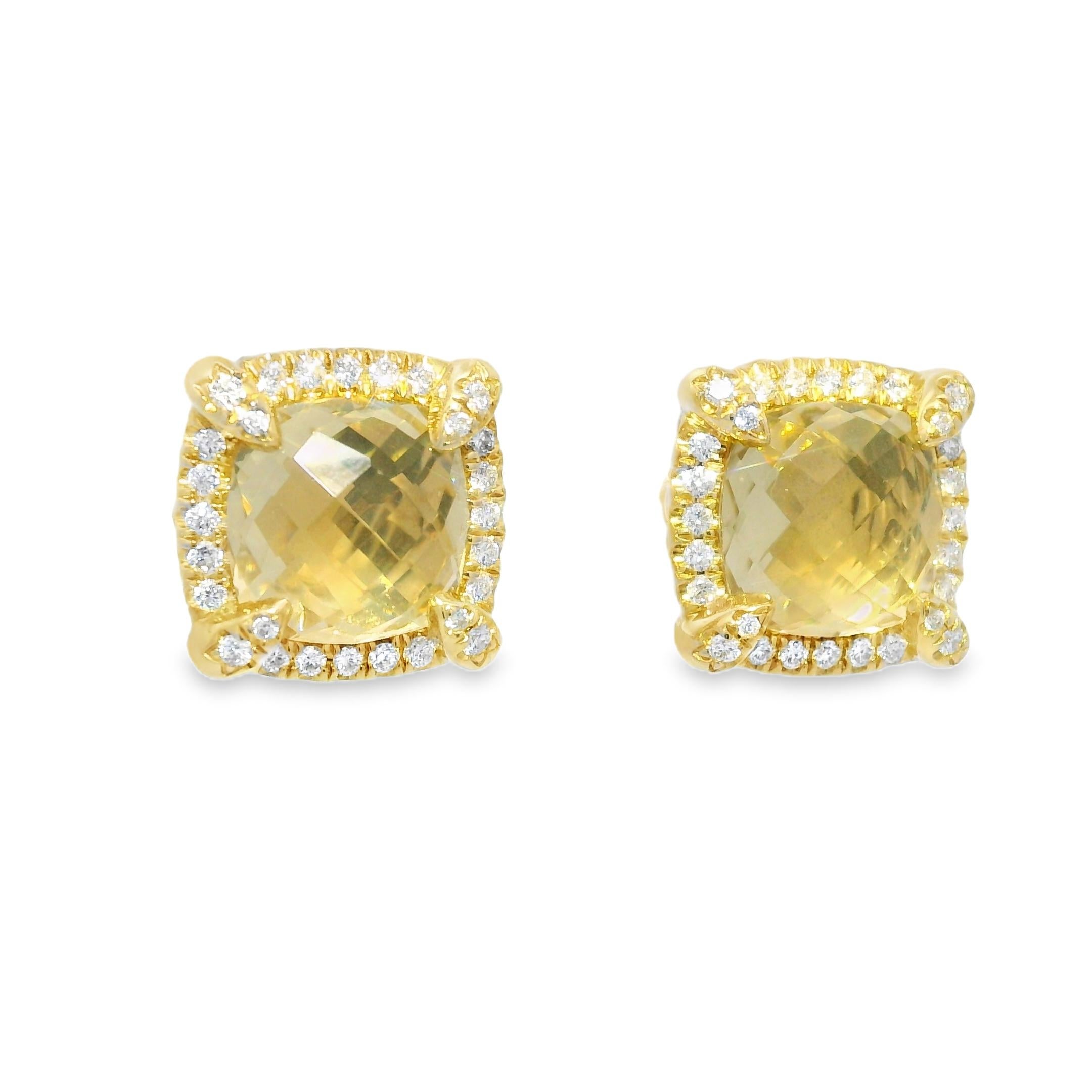 David Yurman 18k Yellow Gold Citrine Chatelaine & Pave Diamond Earrings

David Yurman Citrine Earrings: Crafted in 18-karat yellow gold, this pair of earrings features beautiful citrines and near-colorless diamonds

Designer: David Yurman
Material: