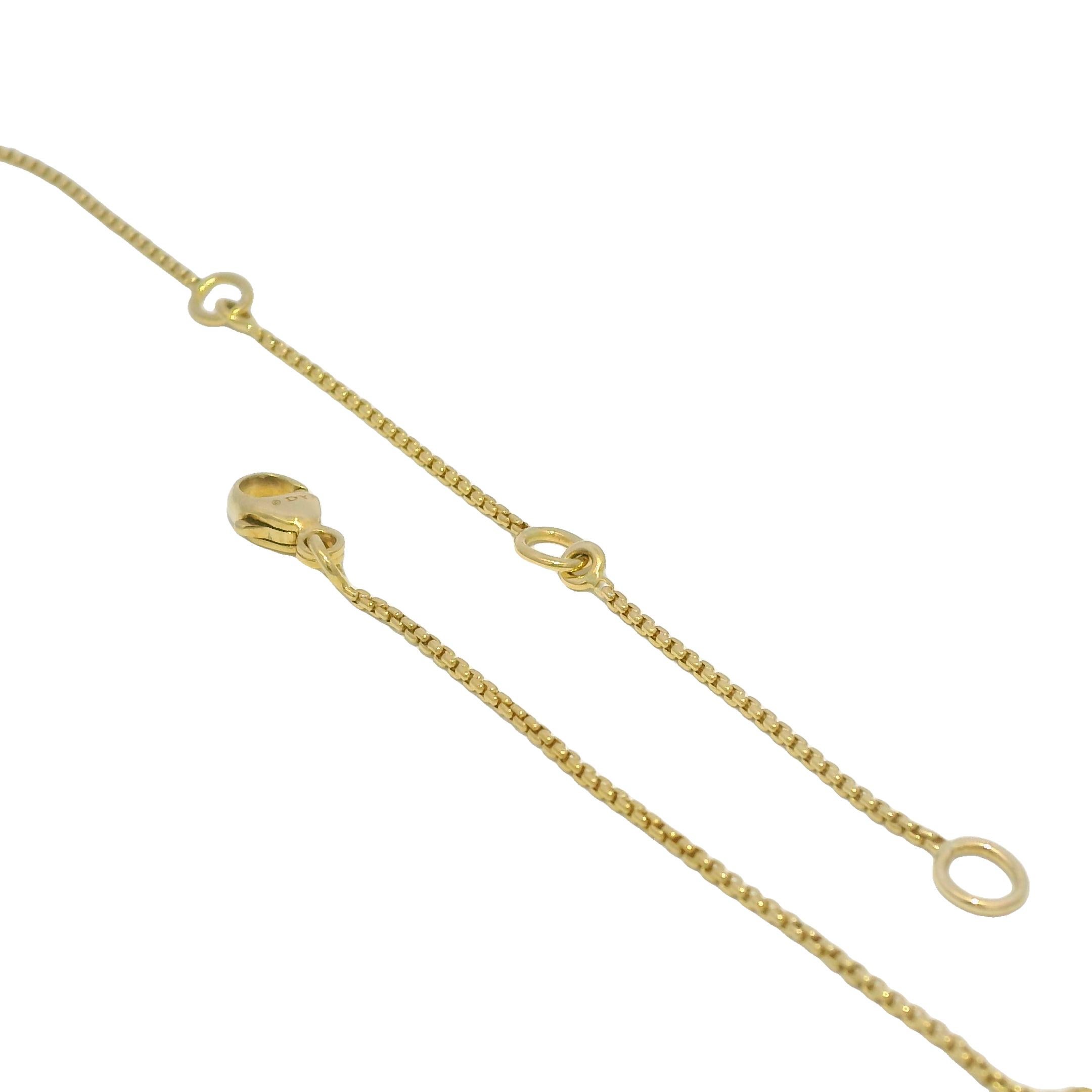 David Yurman Citrine Chatelaine & Pave Diamond 18-Karat Necklace In Stock 3