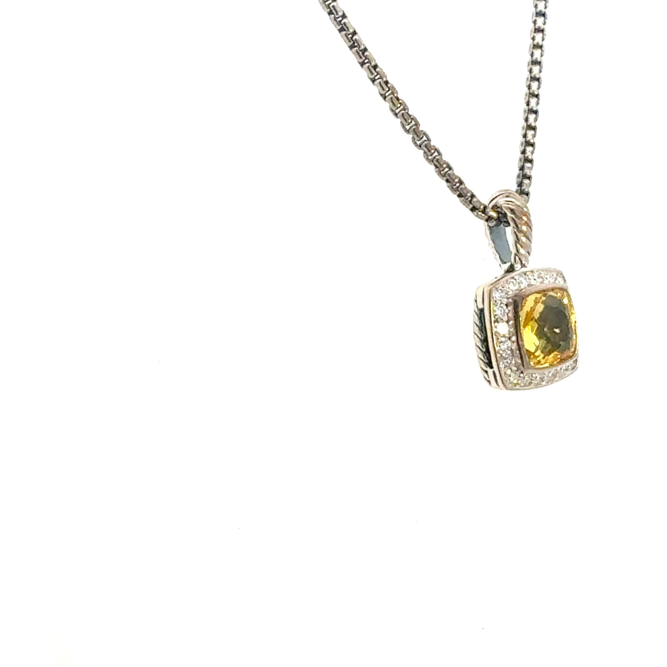 Donna David Yurman Collana Albion con diamanti citrini 16