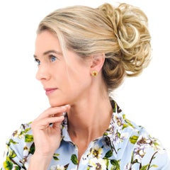 David Yurman Citrine Earrings 18k American