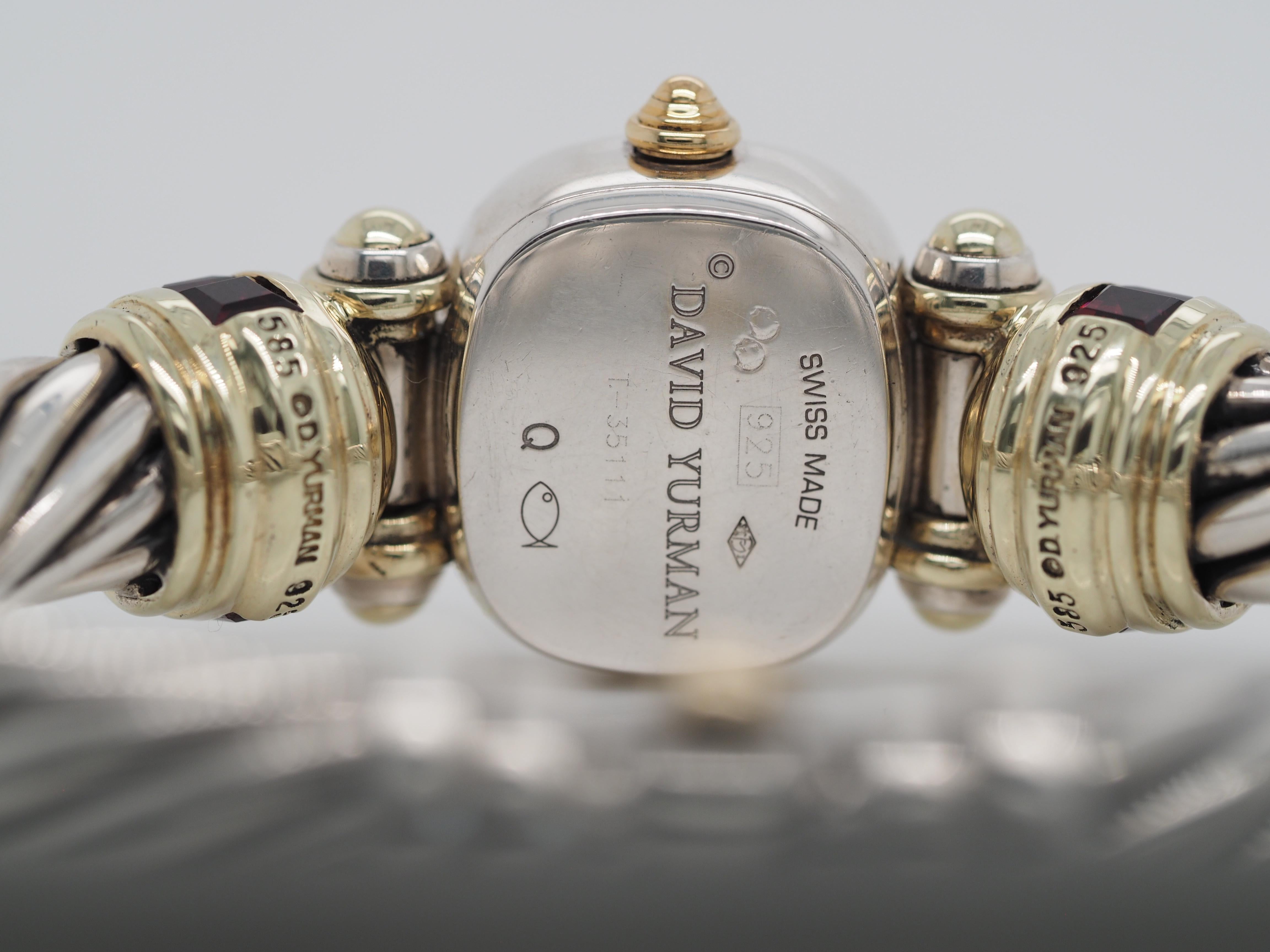 David Yurman Classic Cable Chain Granat 925 Uhr von David Yurman 6
