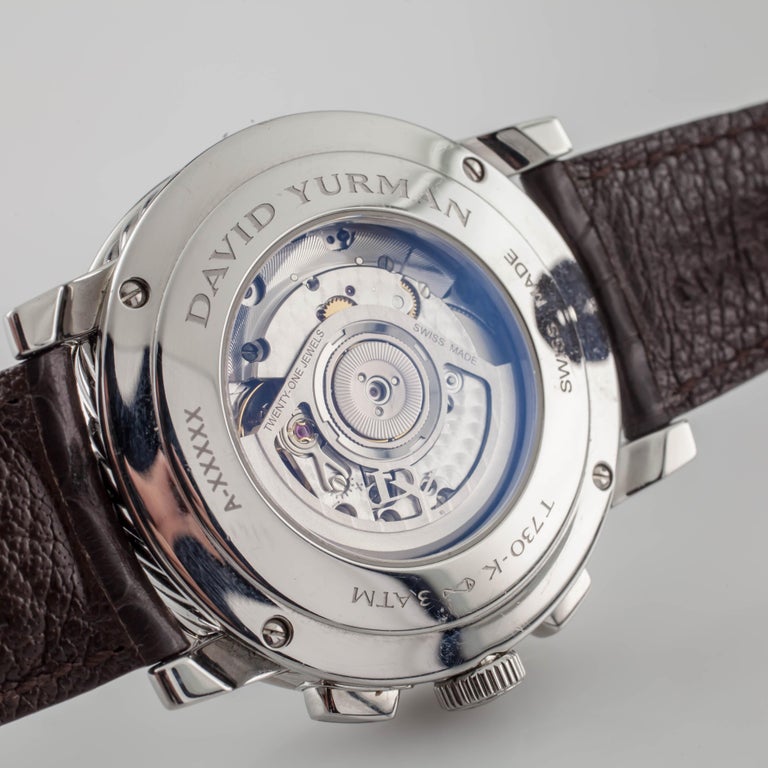 David Yurman Classic T730 Chronograph Stainless Steel Automatic Men's