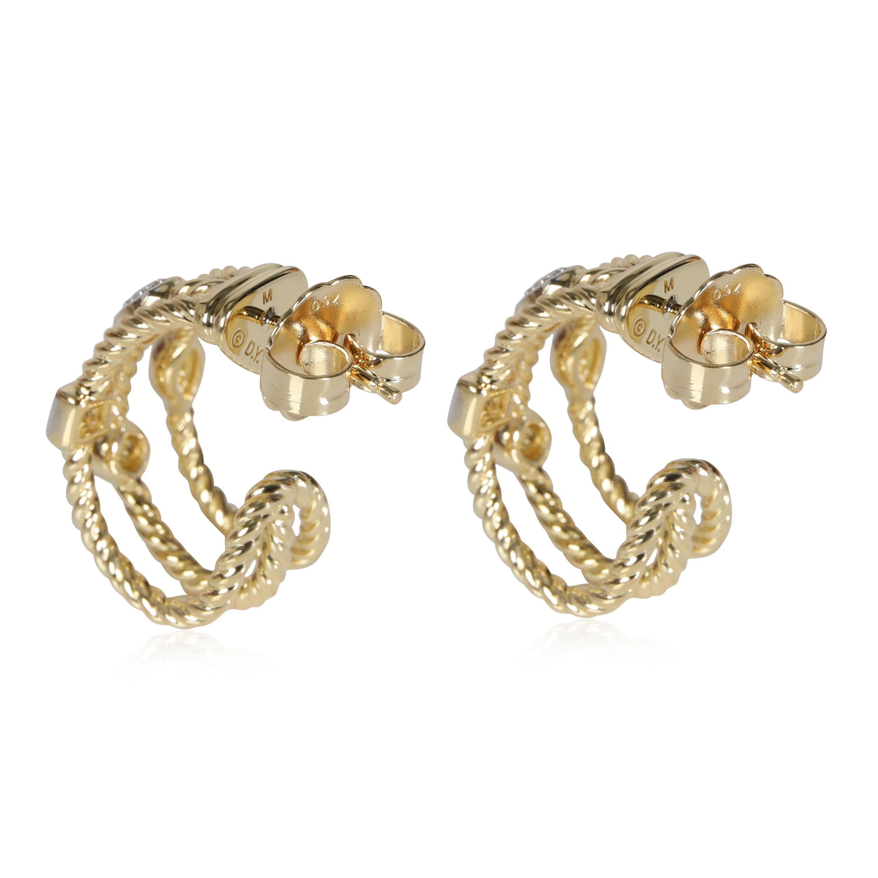 David Yurman Confetti Hoop Earrings in 18k Yellow Gold 0.15 CTW

PRIMARY DETAILS
SKU: 115048
Listing Title: David Yurman Confetti Hoop Earrings in 18k Yellow Gold 0.15 CTW
Condition Description: Retails for 4000 USD. In excellent condition and