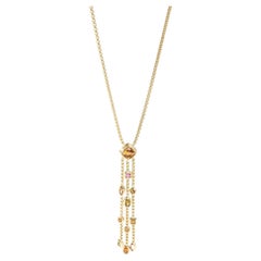 David Yurman: 18 Karat Gelbgold Halskette mit Konfetti-Misch