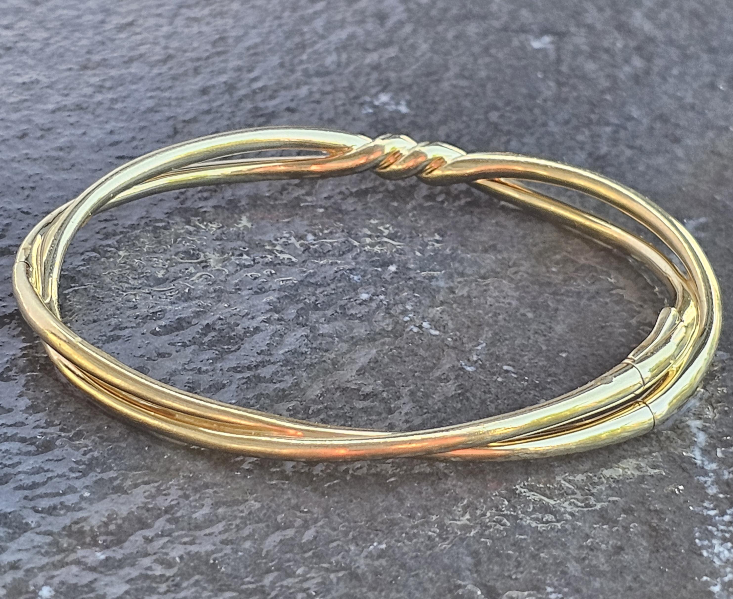 David Yurman Pulsera de brazalete con diamantes en torsión central de oro amarillo de 18 quilates en venta 5