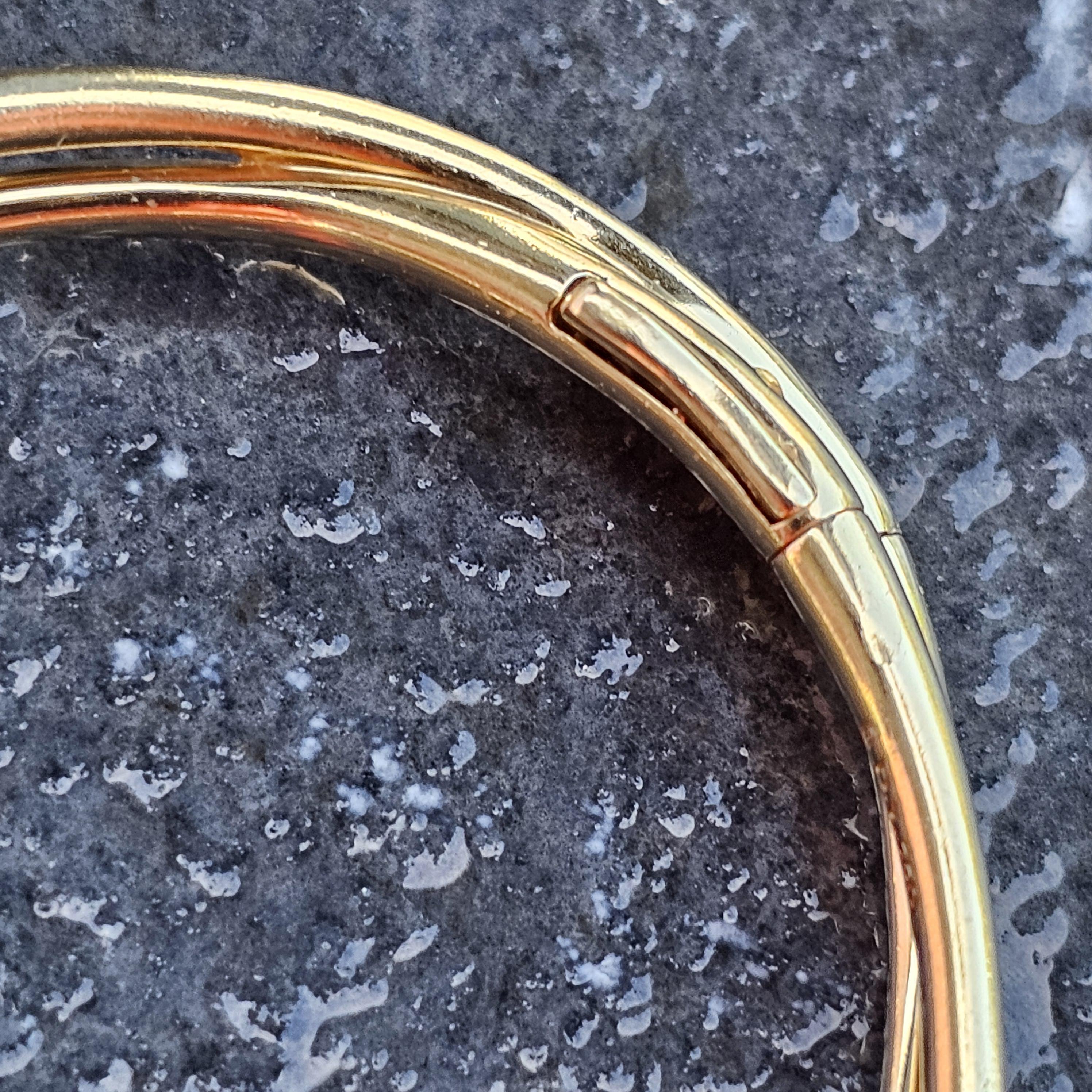 David Yurman Pulsera de brazalete con diamantes en torsión central de oro amarillo de 18 quilates en venta 4