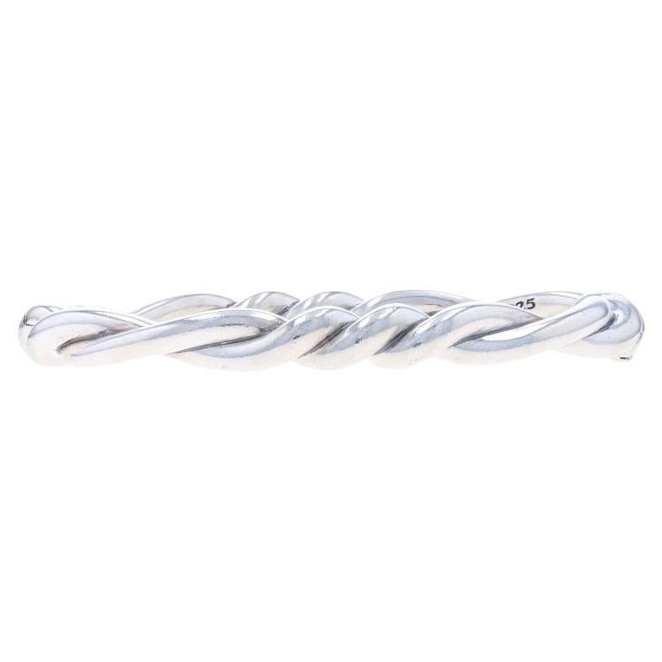 David Yurman Continuance Hinged Bangle Bracelet 6 1/4" - Sterling Silver 925