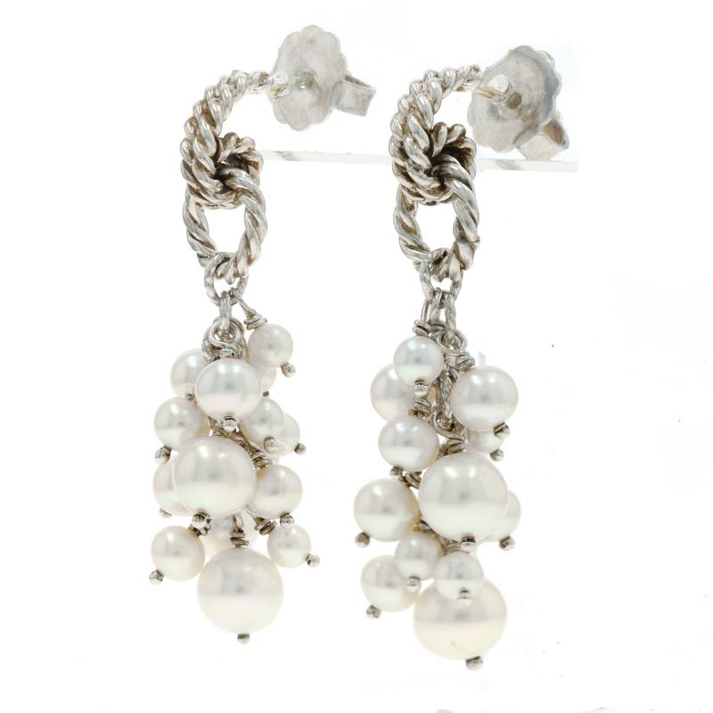 David Yurman Copella Süßwasser-Zuchtperlen Ohrringe Sterling Silber (Perle) im Angebot