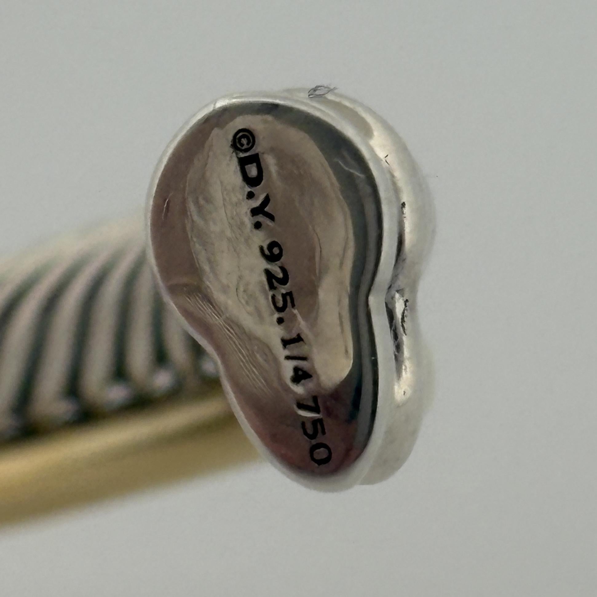 David Yurman Bracciale CrossDavid Yurman Crossover a due file 5mm Grande - $1750 in vendita 3