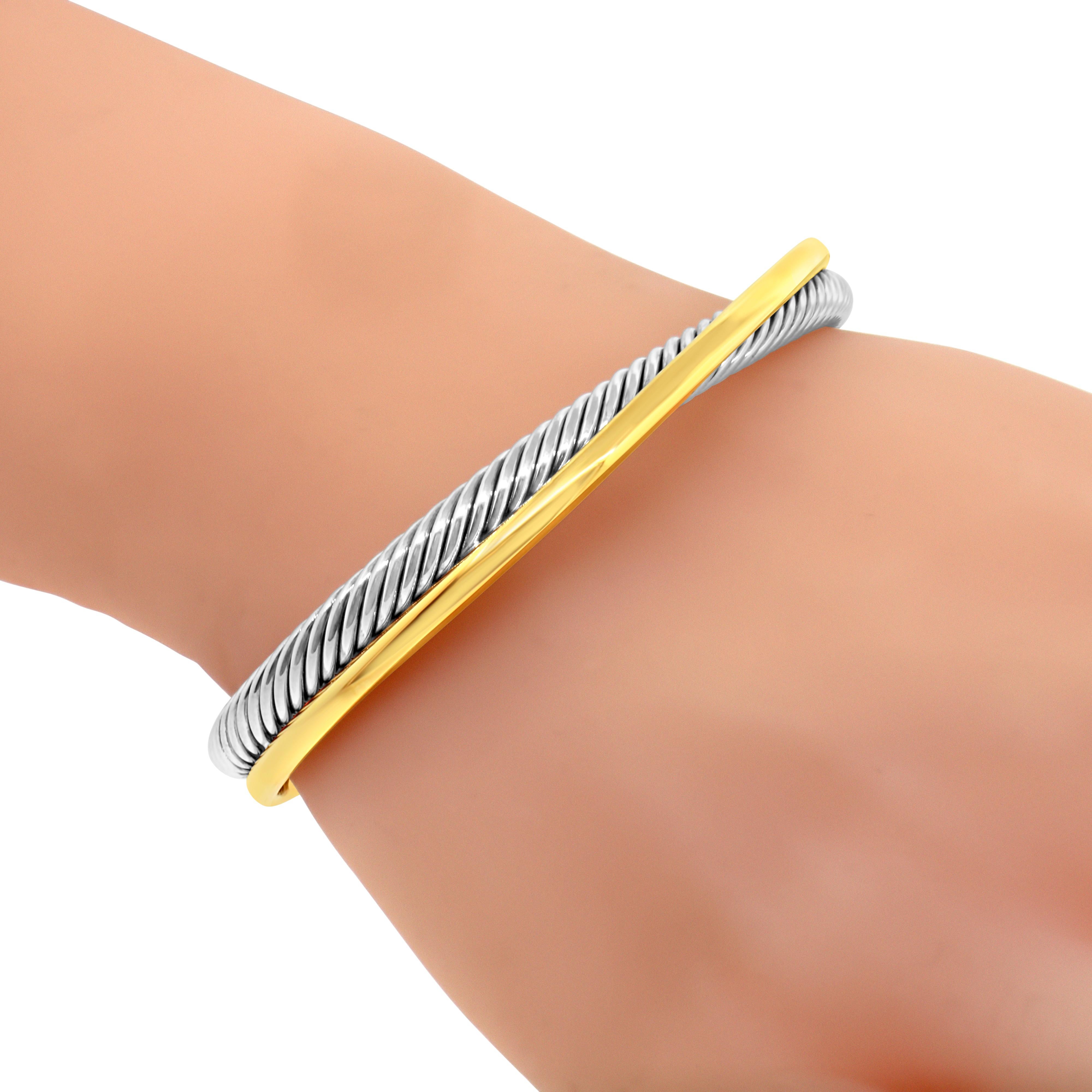 David Yurman Crossover Cuff Bracelet For Sale 2
