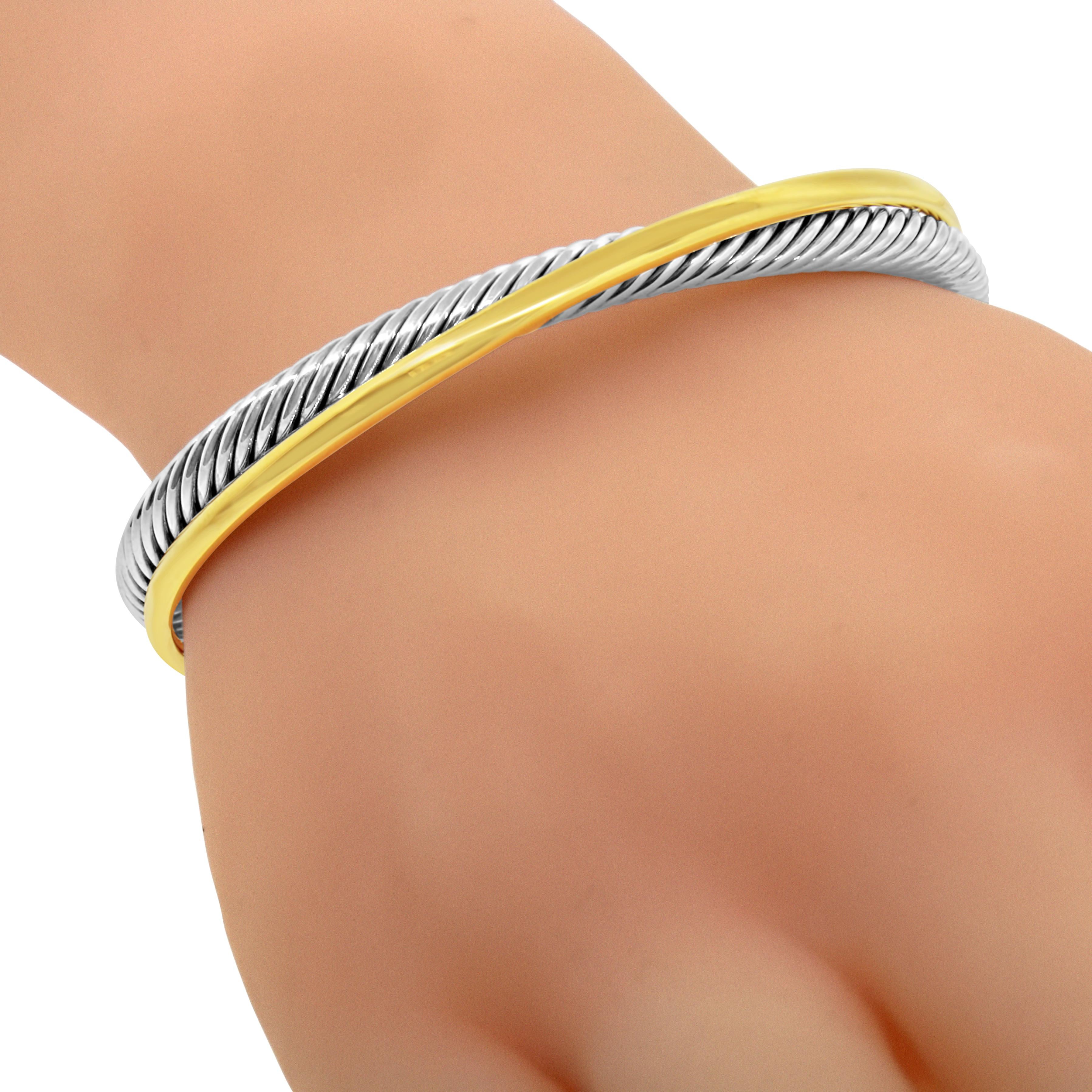 David Yurman Crossover Cuff Bracelet For Sale 3