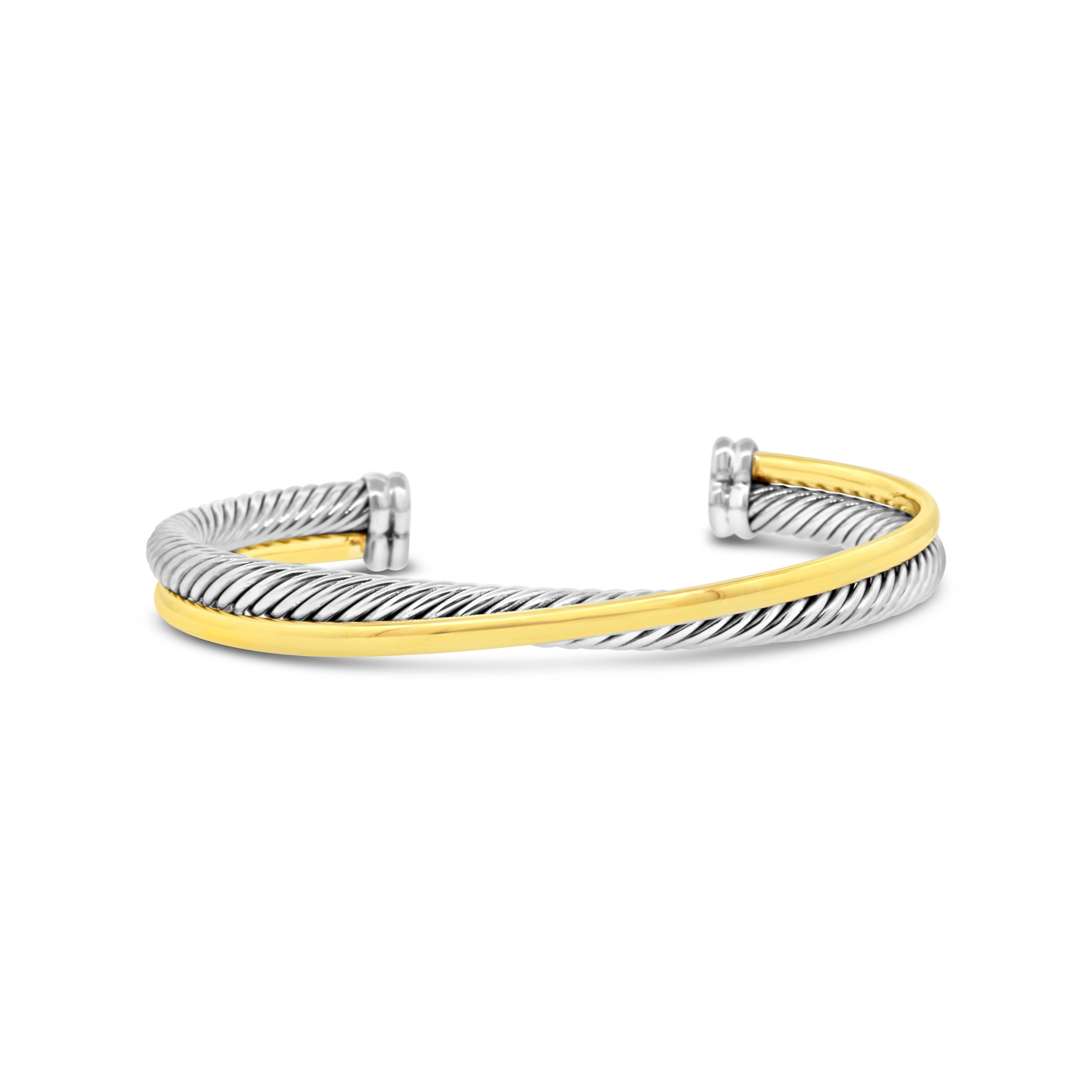 David Yurman Crossover Cuff Bracelet For Sale 4
