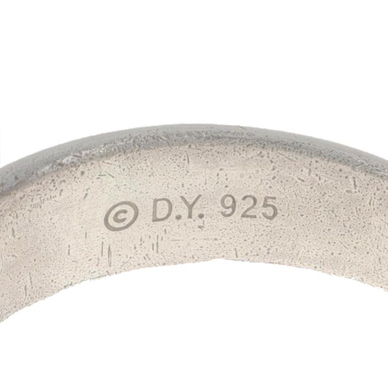 David Yurman Crossover Diamond Band Sterling 925 Round .15ctw Size 8 1/2 Ring 1