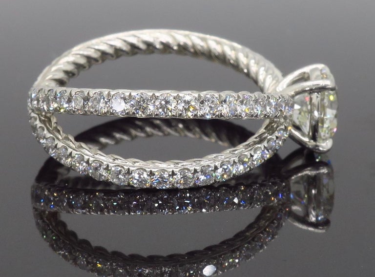 David Yurman Crossover Diamond Engagement Ring at 1stDibs david