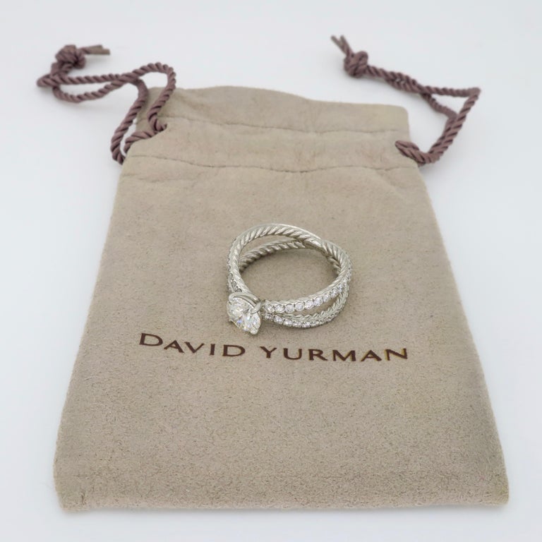 David Yurman Crossover Diamond Engagement Ring at 1stDibs david