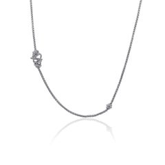David Yurman Crossover Diamond Station Necklace