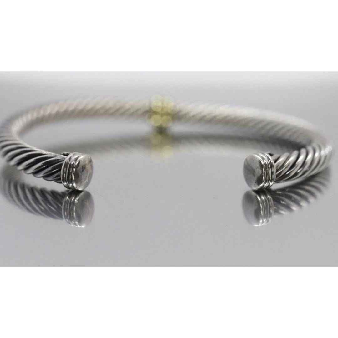 Bracelet manchette David Yurman en argent sterling 14 carats Pour femmes en vente