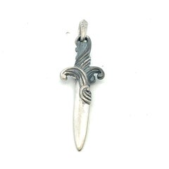 David Yurman Dagger Amulet Pendant Sterling Silver Estate