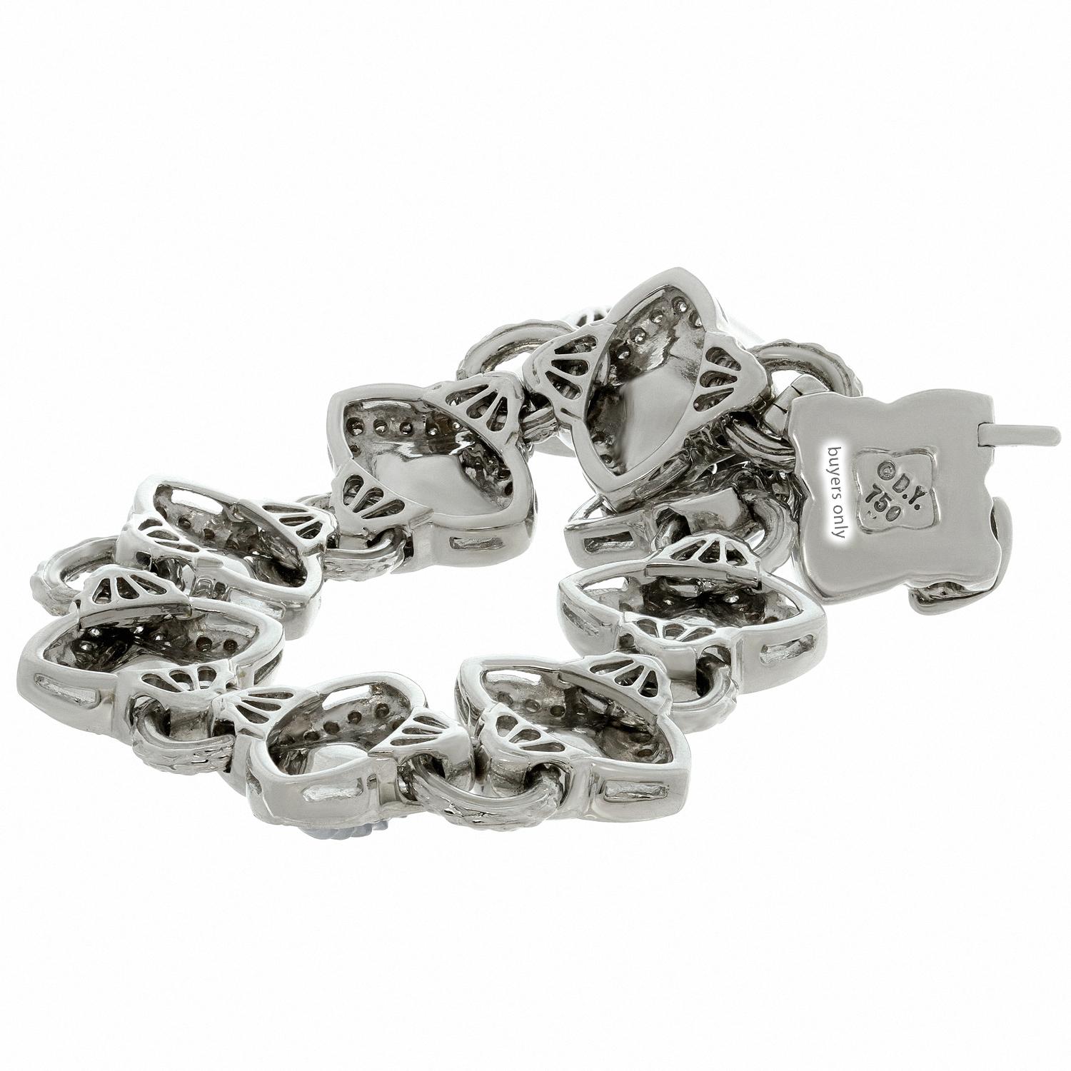 diamond quatrefoil bracelet