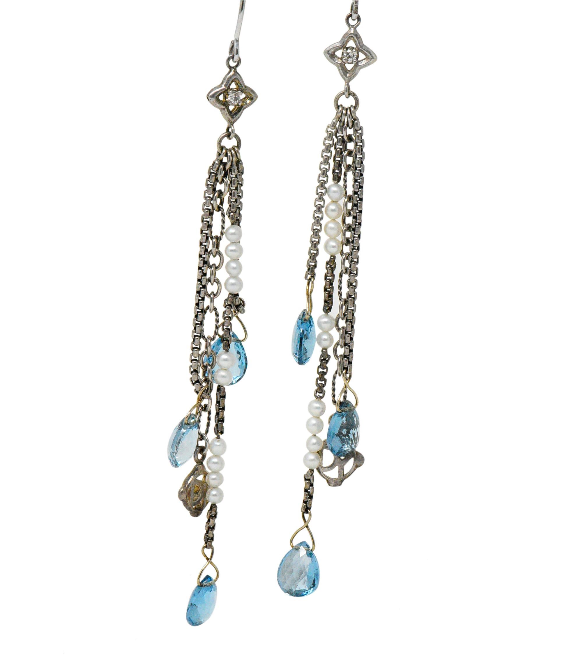 david yurman blue topaz earrings