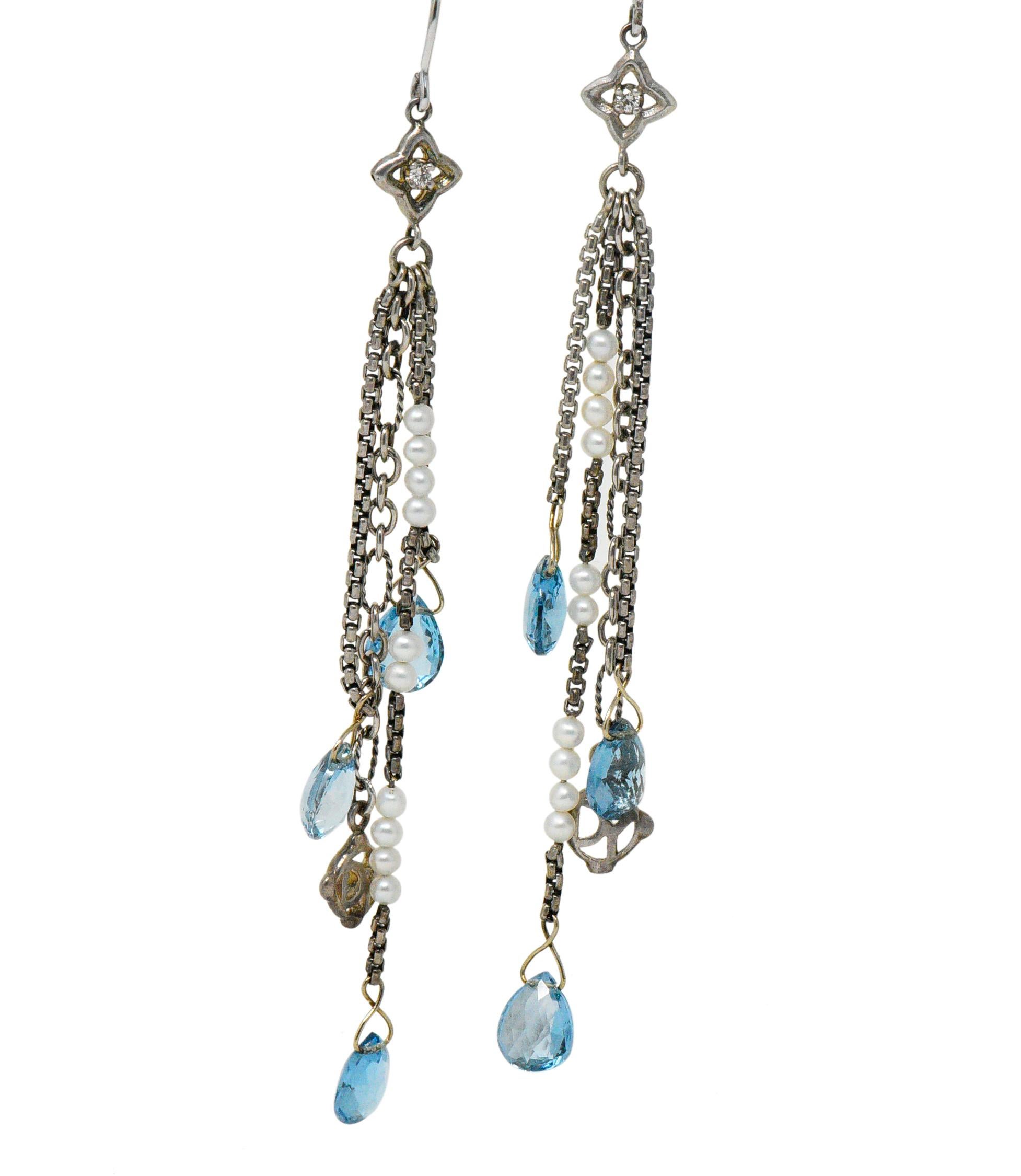 david yurman blue earrings
