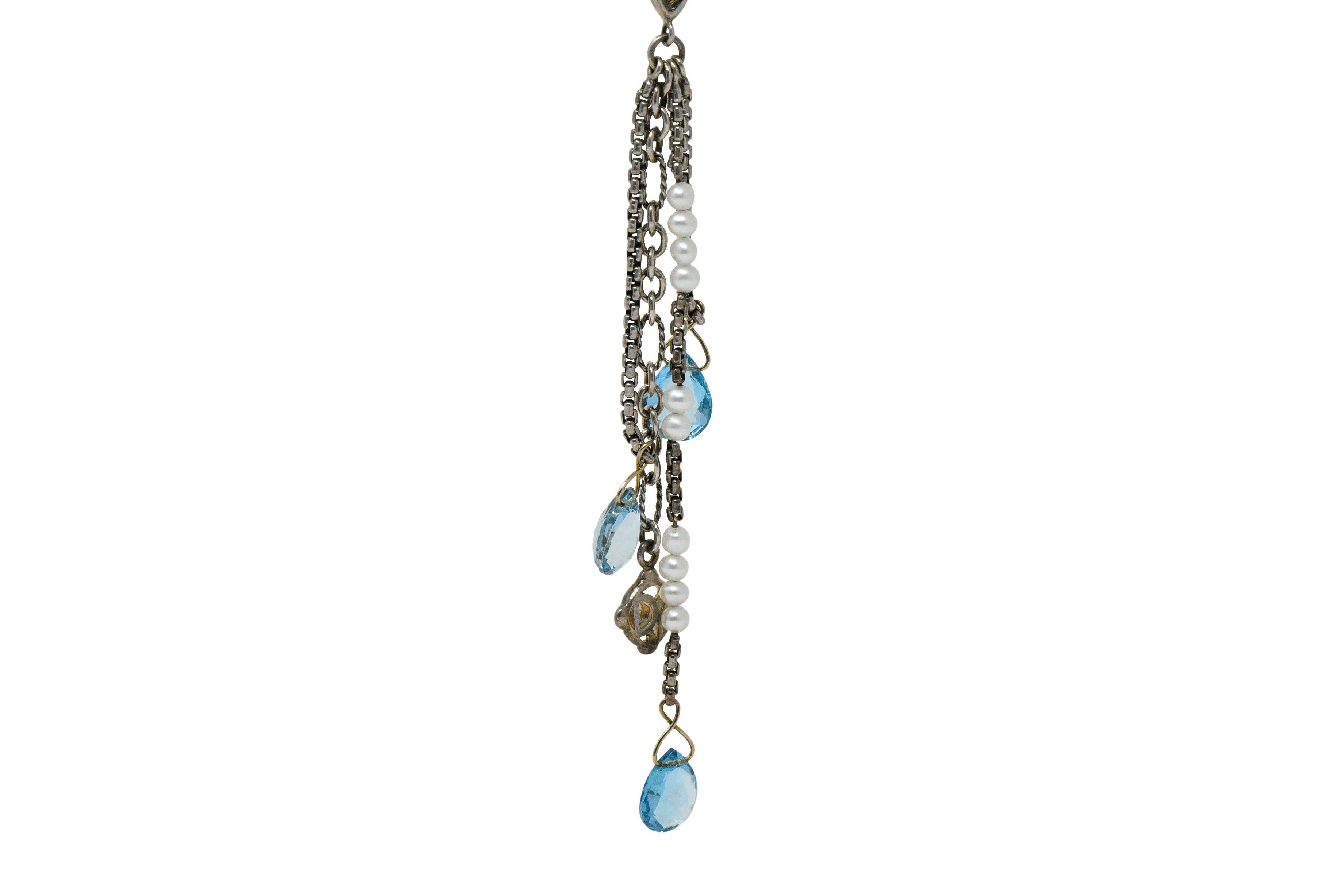 david yurman earrings blue topaz
