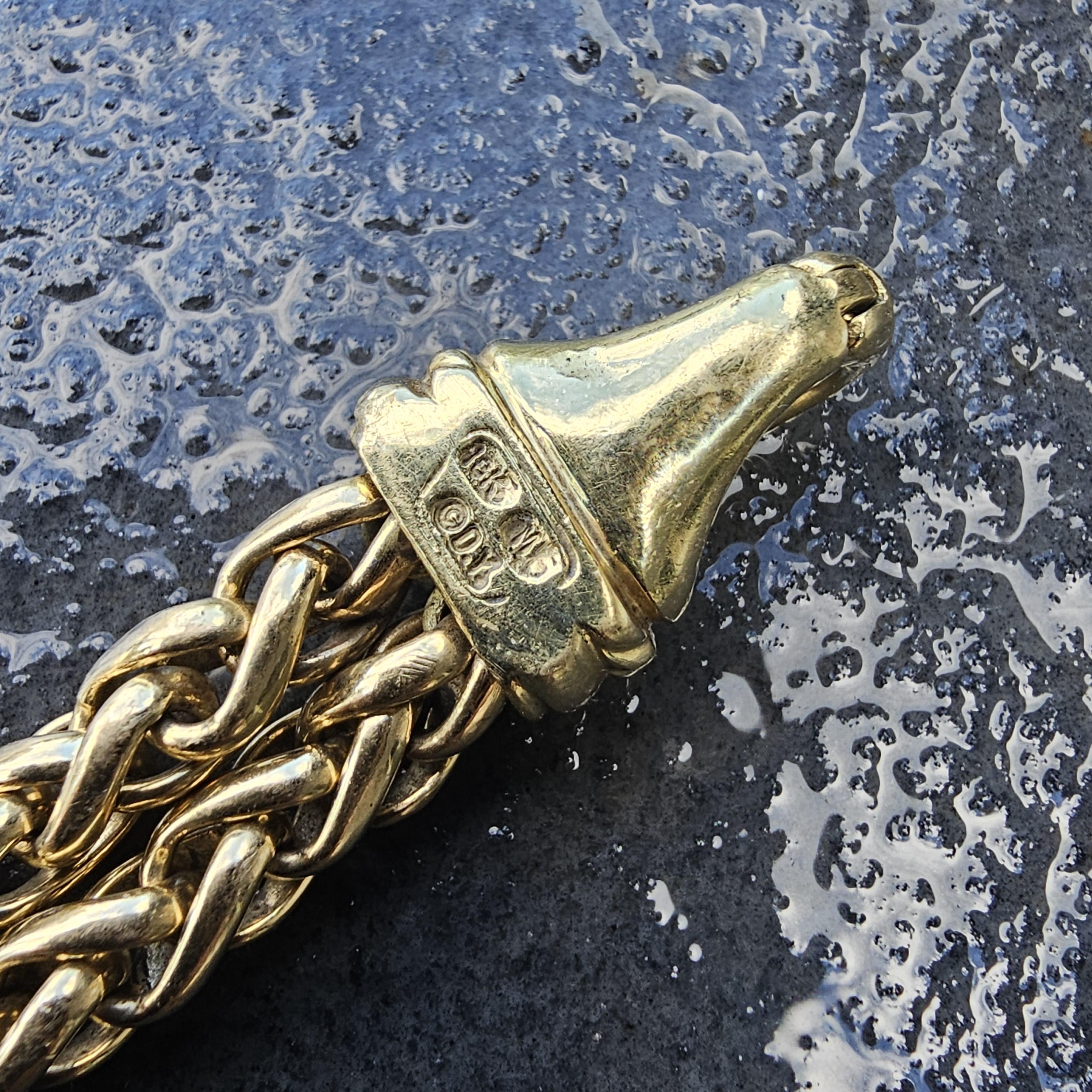 David Yurman Bracciale con Fibbia in Oro Giallo 18k 7,5