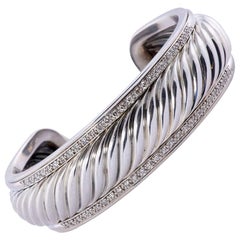 David Yurman Diamond Cable Cuff