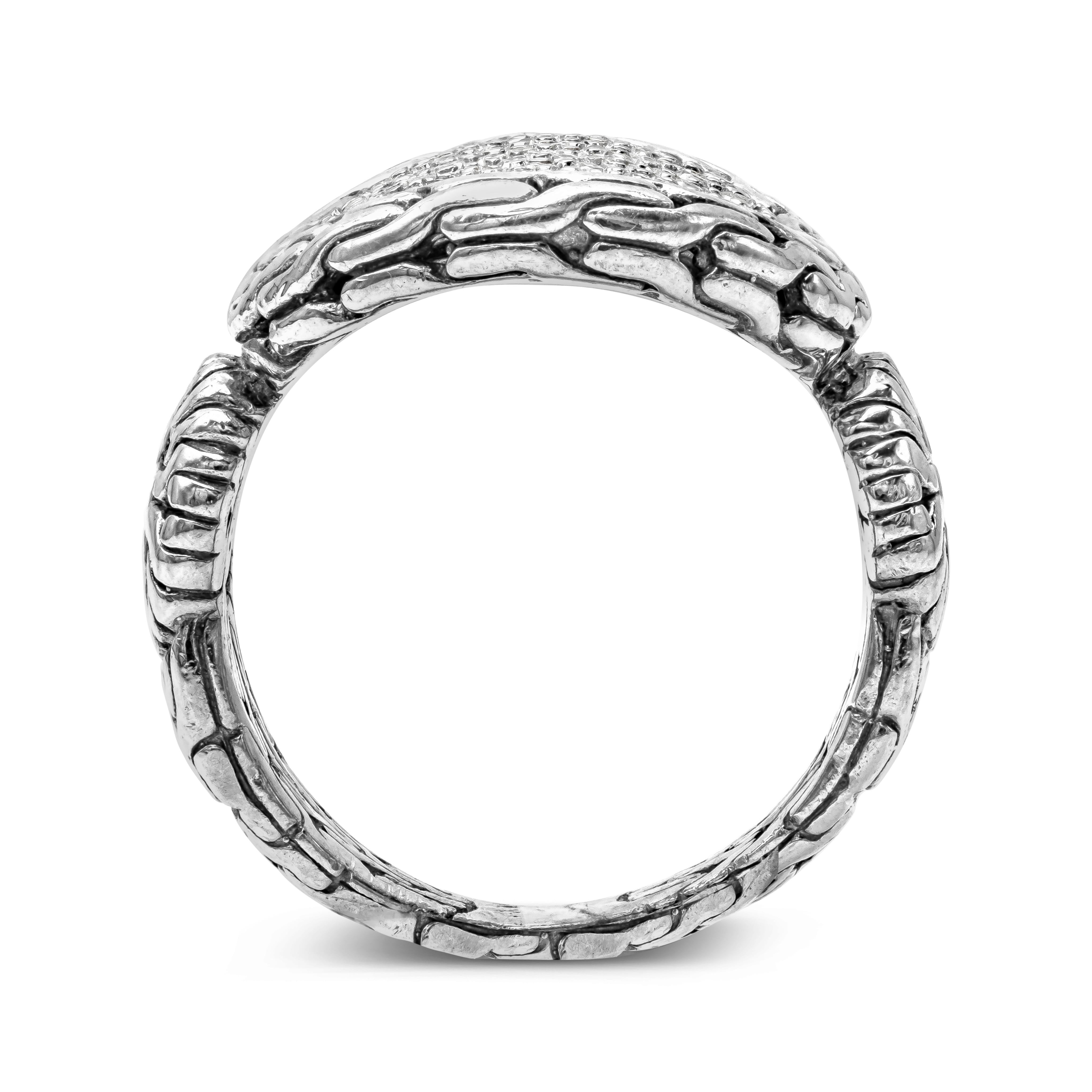 Women's David Yurman 0.37 Carats Total Brilliant Round Cut Diamond Cocktail Fashion Ring For Sale