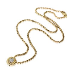 David Yurman Diamond Cookie Necklace in 18k Yellow Gold 0.07 CTW