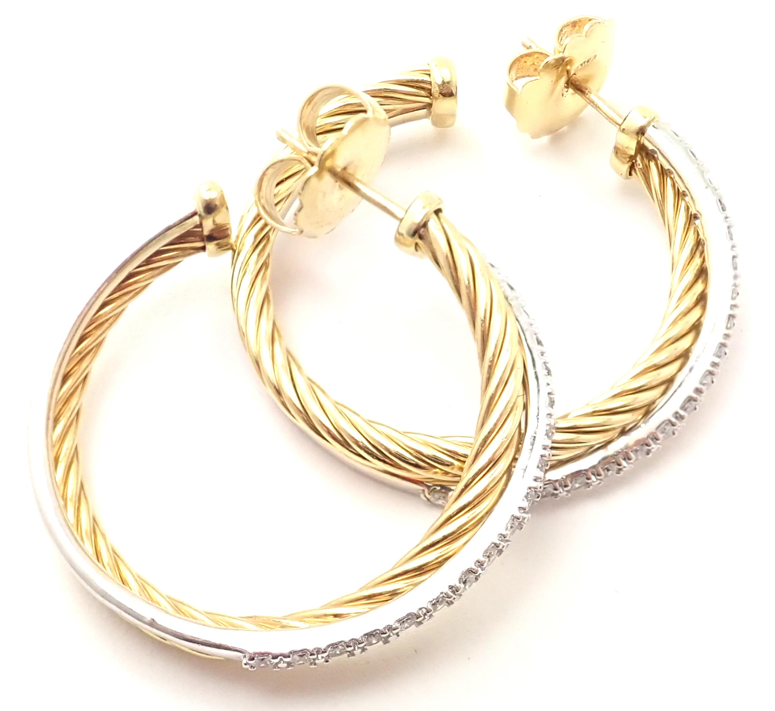 david yurman crossover earrings with diamonds