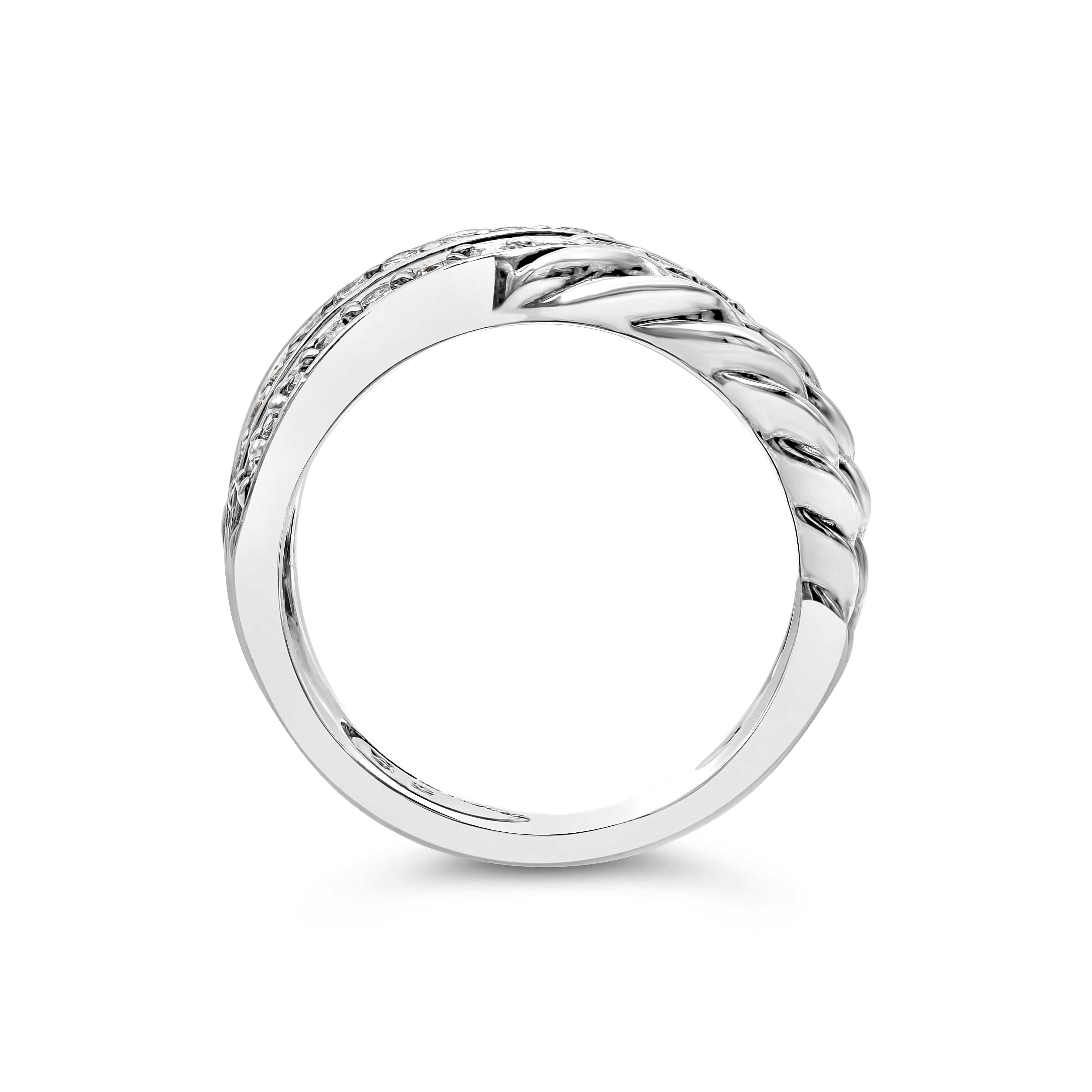 david yurman crossover ring with diamonds