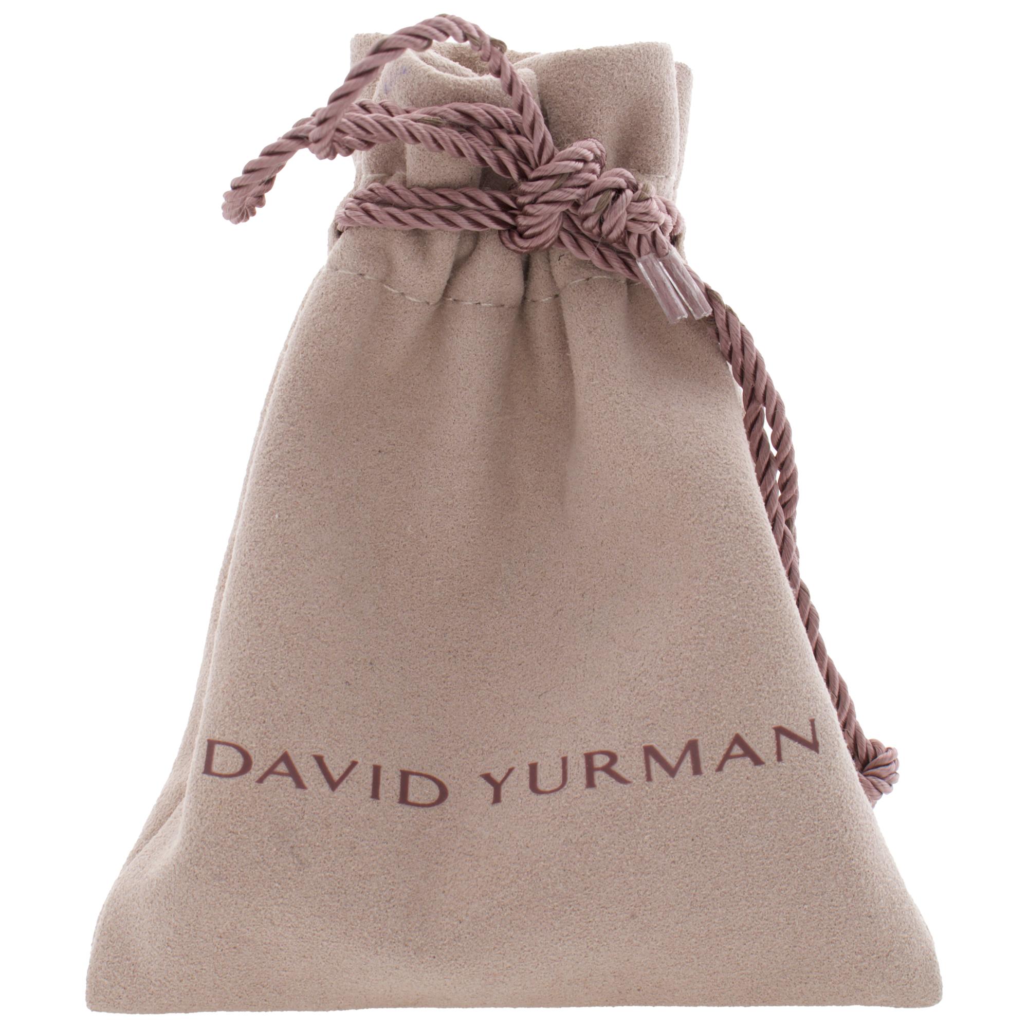 David Yurman Diamant geriffeltes, breites Sterlingsilber-Manschettenarmband 1