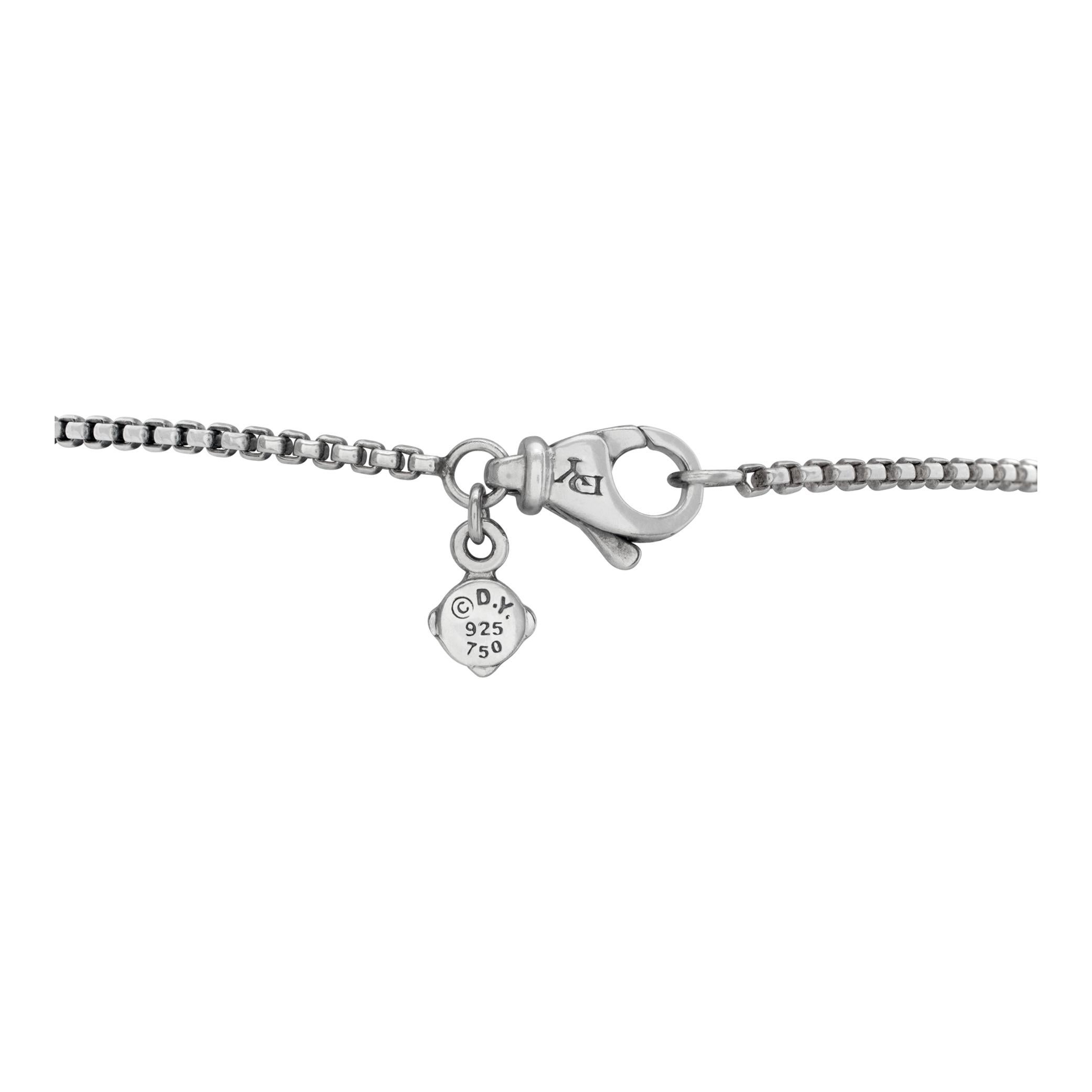 da uomo o donna David Yurman Collana a forma di ciambella in argento e oro in vendita
