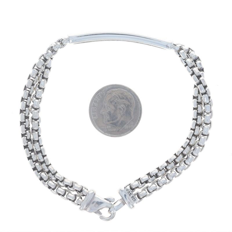 David Yurman Double Box ID Men's Bracelet 7 1/4
