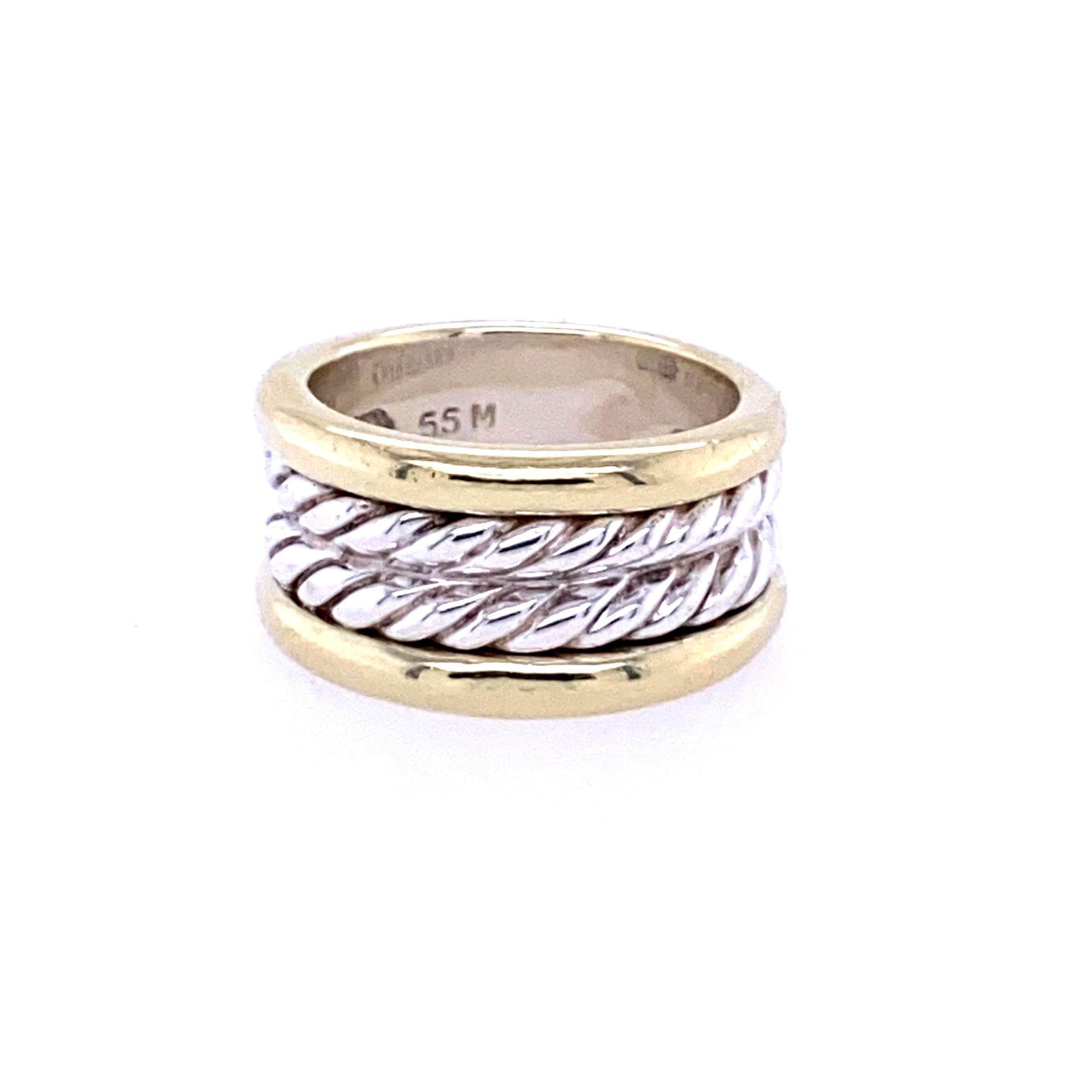 David Yurman Double Cable Ring In Good Condition In Towson, MD